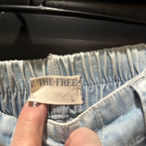 We The Free Esme Pull-On Denim Barrel Pants L - Picture 3 of 3
